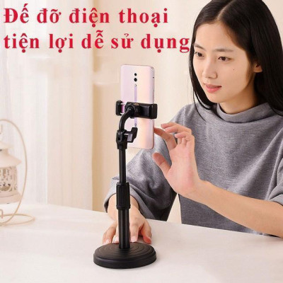 Giá Đỡ Điện Thoại Kéo Dài Có Đế Tròn Xoay 360 Độ