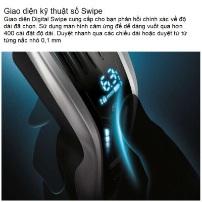 Tông đơ cắt tóc cao cấp Philips HC9450 Công nghệ Auto Turbo Series 9000 - HÀNG NHẬP KHẨU