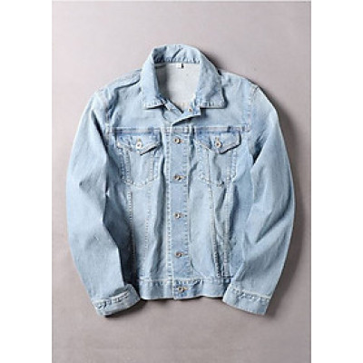 áo khoác jean nam trơn