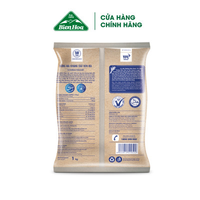 Combo 2 Đường mía khoáng chất Biên Hòa 1kg/Túi