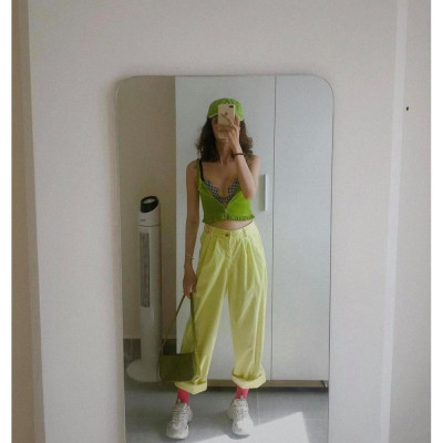 Quần Dài Nhung Vàng TARTAN - Velvet Pant / Yellow / Best Seller 