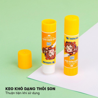 Keo Khô Dán Giấy - Nhân Vật Akooland Thế Giới Học Cụ Thần Kỳ - Thiên Long G-026/AK - Màu Vàng