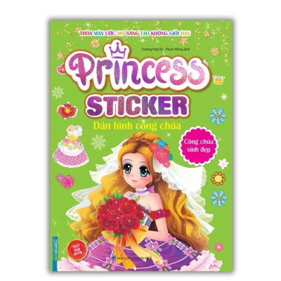 Sách - Princess Sticker Dán Hình Công Chúa - Xinh Xắn + Xinh Đẹp - Combo 2 Cuốn - Minh Thắng