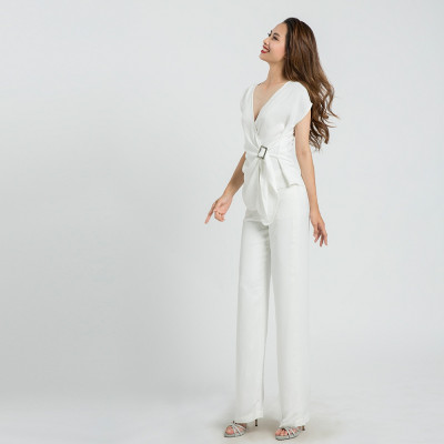 Quần Ống Suông Quần Tây Nữ Thời trang thiết kế Hity PAN032 (Trắng Kim Cương)