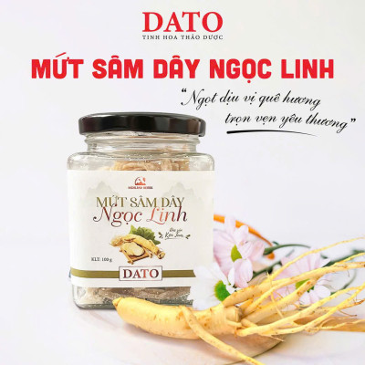Mứt sâm dây Ngọc Linh DATO, ăn ngon, bồi bổ cơ thể, phục hồi sức khỏe, tăng cường hệ miễn dịch
