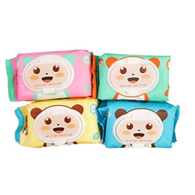 Khăn Giấy Ướt Baby Gấu Trúc Phú Đạt 120 PCS An Toàn Tiện Lợi