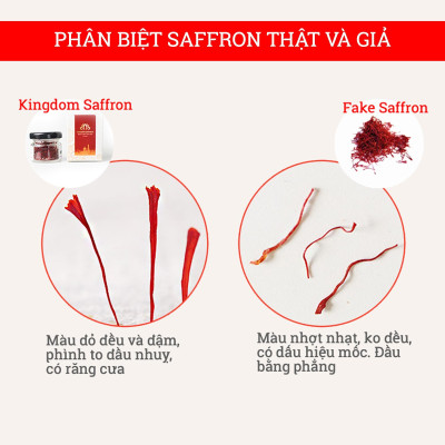Saffron nhụy hoa nghệ tây Kingdom Herb Iran chính hãng loại thượng hạng hộp 1 gram