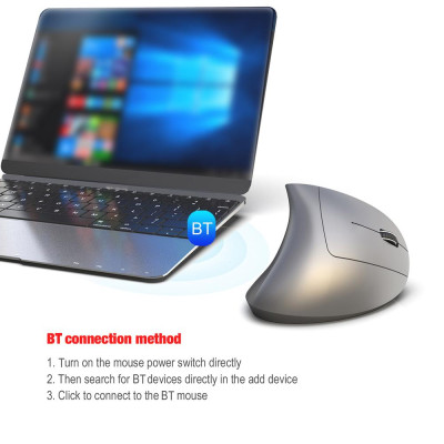 Chuột không dây HXSJ T29 quang dọc BT3.0 3 DPI có thể điều chỉnh Thiết kế tiện dụng cho hệ thống Windows Android 