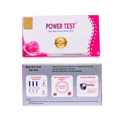 Que thử thai - Que thử phát hiện thai sớm Powertest 5mm