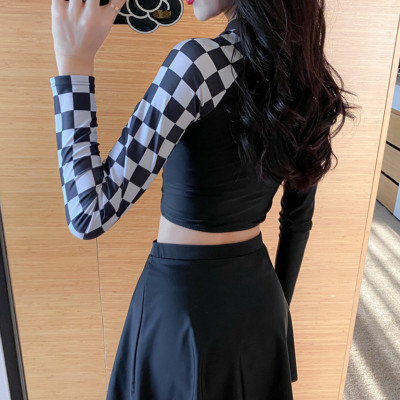 Bộ đồ bơi bikini nữ 2 mảnh dài tay chống nắng kín đáo đi tắm biển - B.34