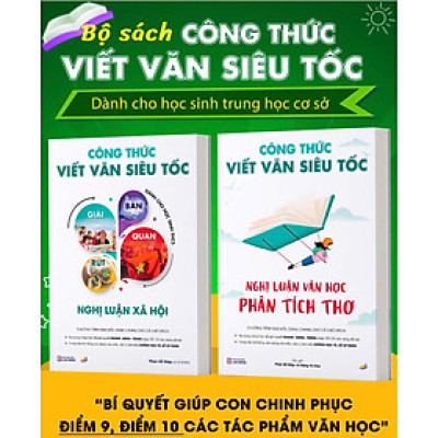 Bộ Công Thức Viết Văn Siêu Tốc cho Học Sinh THCS ( Phan Hồ Điệp - Đậu Ngọt)