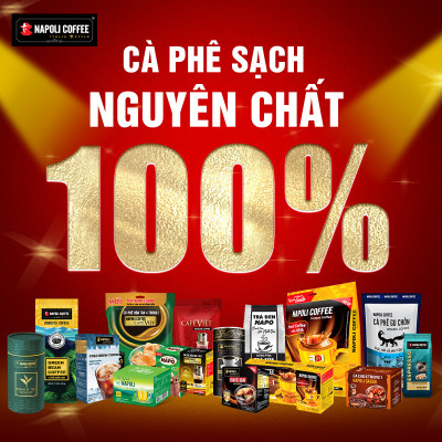TRÀ XANH PREMIUM TEA Napoli Coffee Cao Cấp Cầu Đất Đà Lạt Giúp Định thần, Đậm vị, Hậu Ngọt Thơm Lâu - Lon 100g