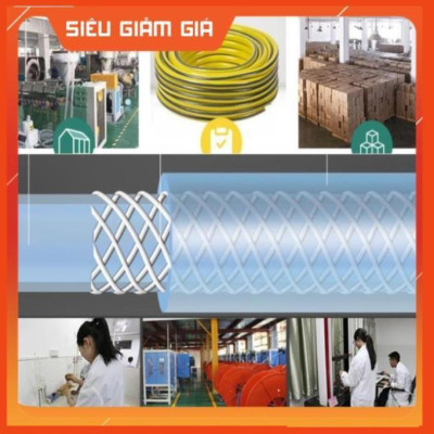 Bộ dây vòi xịt nước rửa xe, tưới cây . tăng áp 3 lần, loại 3m, 5m 206318Gđầu đồng, cút, nối đen, d.vàng
