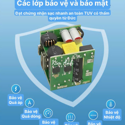 Củ sạc xuất Nhật GaN 45W KFLY ( JHX-AC2048) đạt chứng nhận PSE tiêu chuẩn Nhật Bản, Kim Ánh cho dùng thử 30 ngày, bảo hành hàng chính hãng 12 tháng