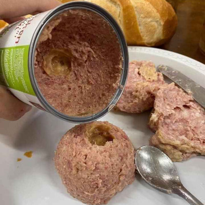 Thịt hộp Chicken Luncheon Meat Jean Floch 400g - Pháp (Thịt gà)