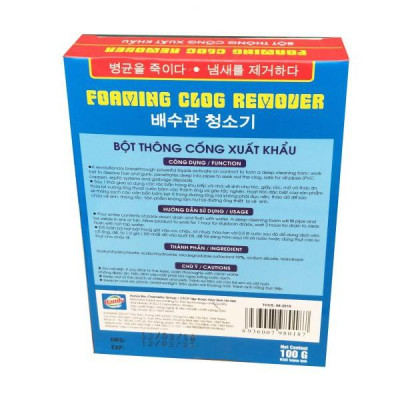 Bộ 10 hộp bột thông cống xuất khẩu Hando 100Gr (Xanh)