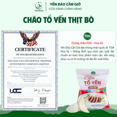 Yến Đảo - Cháo Yến Thịt Bò Thơm Ngon, Tiện Dụng Mỗi Ngày, Giàu Dinh Dưỡng Cho Mọi Nhà