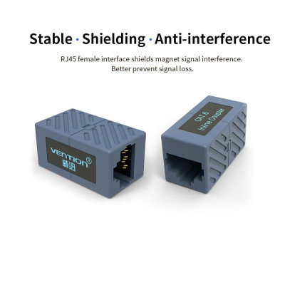 VENTION Network Cable Coupler RJ45 Cable Extension LAN Cables Cat6 Ethernet Gigabit Module ConnectorFemale to Female