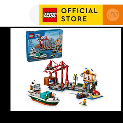 LEGO CITY 60422 Đồ Chơi Lắp Ráp Hệ Thống Cảng Biển Và Tàu Chở Hàng (1226 chi tiết)