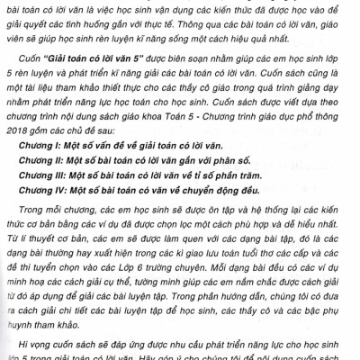 Giải Toán Có Lời Văn 5 (Dùng Chung Cho Các Bộ SGK Hiện Hành) - HA