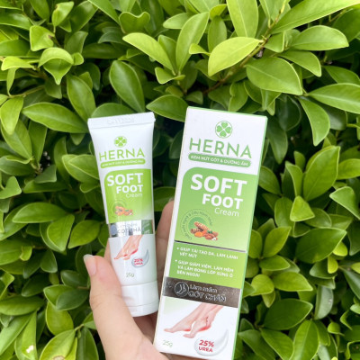 KEM NỨT GÓT & DƯỠNG ẨM Herna - Giúp cải thiện tình trạng da khô rát, nứt nẻ, bong tróc, sần sùi