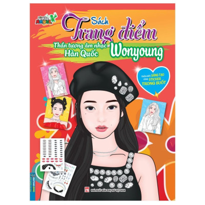 Sách - Trang Điểm Thần Tượng Âm Nhạc Hàn Quốc - Thỏa Súc Sáng Tạo Cùng Sticker Trong Suốt - Combo 6 Cuốn - Minh Thắng