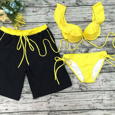 Set Đồ Bơi Nam Nữ Phối Màu