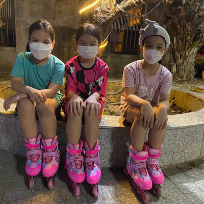 Giày Patin Trẻ Em Centosy Measin ,Có Bánh Đèn Phát Sáng, Tặng Kèm Cánh Thiên Thần