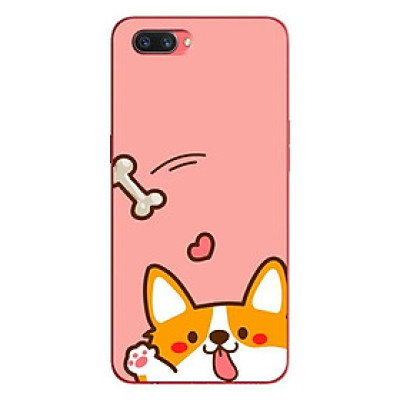 Ốp lưng in cho Oppo Realme C1 mẫu Cún Love Xương - Hàng chính hãng