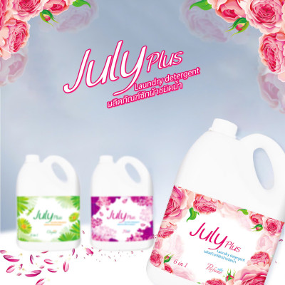 N­ước giặt xả cao cấp July Plus 6 in1 3.5L - Hàng nội địa Thái Lan