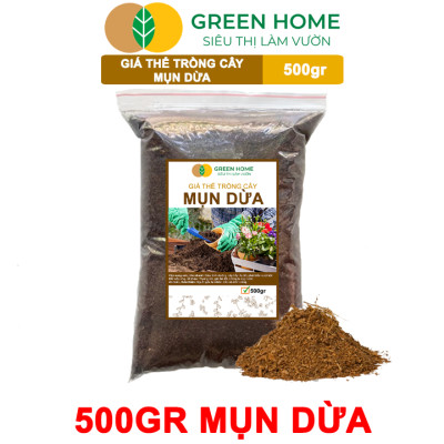 Mụn Xơ Dừa Greenhome, Sfarm, Bao 500GR, Đã Qua Xử Lý, Chuyên Trồng Rau, Hoa Màu, Dâu Tây, Cây Ăn Trái, Thủy Canh
