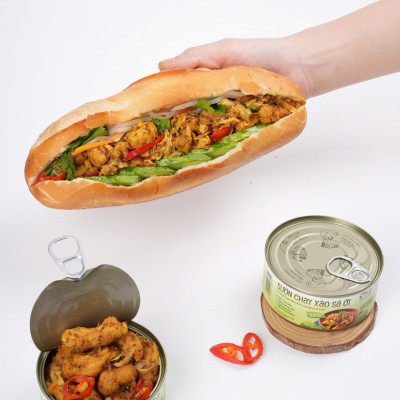 Sườn chay xào sả sớt thơm ngon đậm vị 100g Tâm Minh Foods