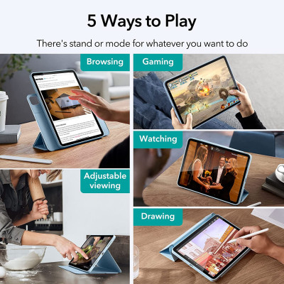 Bao da cho iPad Air 5 2022 / iPad Air 4 2020 10.9 Inch ESR Rebound Hybrid Case 360 - Hàng Chính Hãng