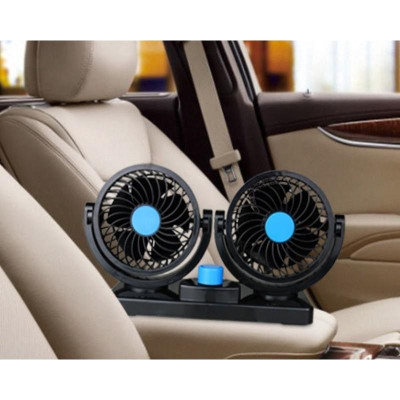 Quạt Đôi Cho Xe Ô tô Chạy điện DC 12v an toàn, tiện lợi