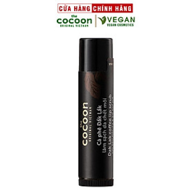 Son cà phê Đắk Lắk làm sạch da chết môi Cocoon 5g giúp làm sạch da chết và làm mềm môi thuần chay