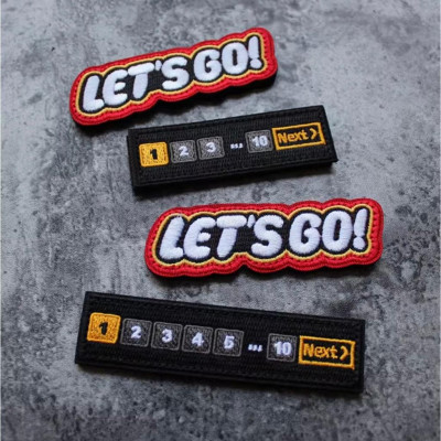 Patch_velcro vải FREEDOM & LET