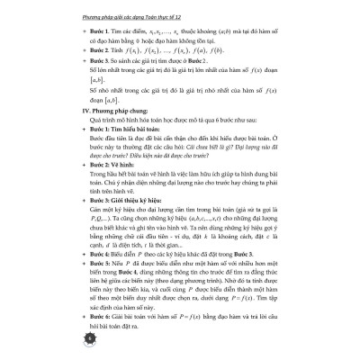 Sách - Phương Pháp Giải Các Dạng Toán Thực Tế Lớp 12 - Tài Liệu Dùng Chung Cho Các Bộ Sách - Khang Việt Book
