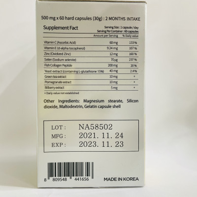 Viên uống trắng da perfect skin cao cấp độc quyền damode 