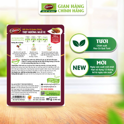 Xốt Gia Vị Hoàn Chỉnh BARONA - Thịt Nướng Ngũ Vị 80g