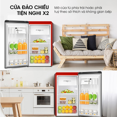 Tủ lạnh Mini Hisense 82 Lít HR08DR/HR08DW tiết kiệm điện, làm lạnh nhanh, bảo hành 24 tháng - HÀNG CHÍNH HÃNG