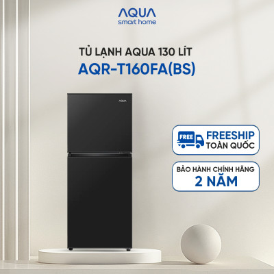 [DAILY] Tủ lạnh AQUA ngăn đá trên 130L AQR-T160FA(BS) - Freeship toàn quốc - Hàng chính hãng - Bảo hành 2 năm