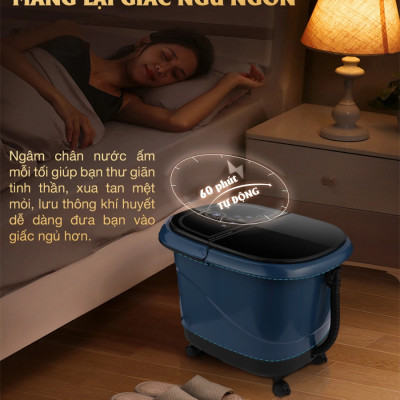 Bồn ngâm chân OKACHI JP-300 dòng cao cấp massage chân 7 bi lăn