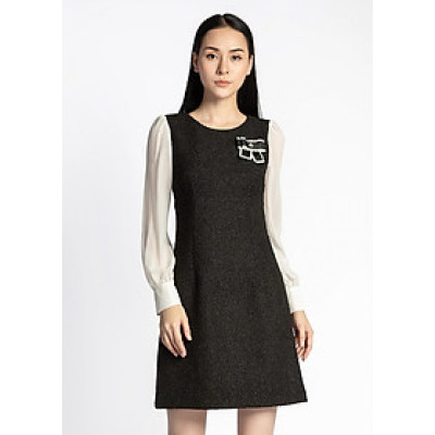 Đầm Ôm A De Leah Tweed Phối Tay