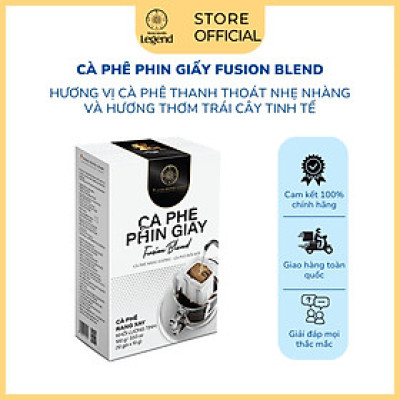 Combo 2 Hộp Cà Phê Phin Giấy Trung Nguyên Legend Fusion Blend – Hộp 10 gói - Hương Trái Cây Độc Đáo