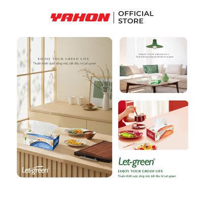 Combo Hộp Khăn Giấy Lụa LET-GREEN, 100 Tờ/Hộp