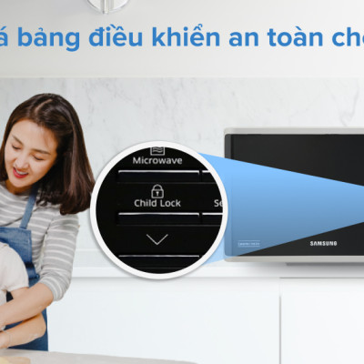 Lò vi sóng Samsung MS23K3513AS 23L 800W - Hàng chính hãng
