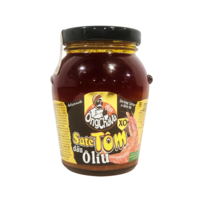 Sa Tế Tôm Dầu Oliu Ông Chà Và 230g (Shrimp Satay In Olive Oil)