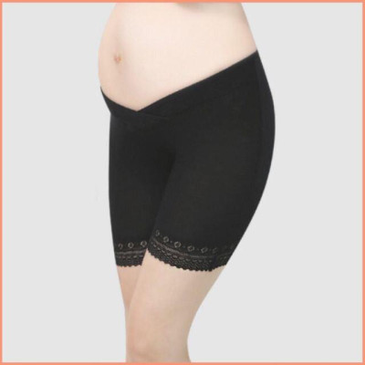 Quần bầu - quần mặc trong váy bầu cạp chéo có phối ren mềm mịn - Xiimom