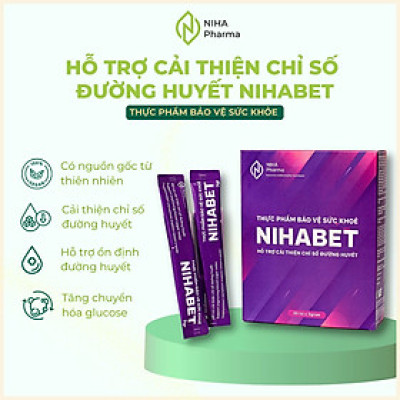 NIHABET - HỖ TRỢ CẢI THIỆN CHỈ SỐ ĐƯỜNG HUYẾT (20T)