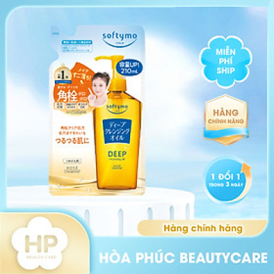 Dầu Tẩy Trang Làm Sạch Sâu Kose Softymo Deep Cleansing Oil (02 Phân Loại)